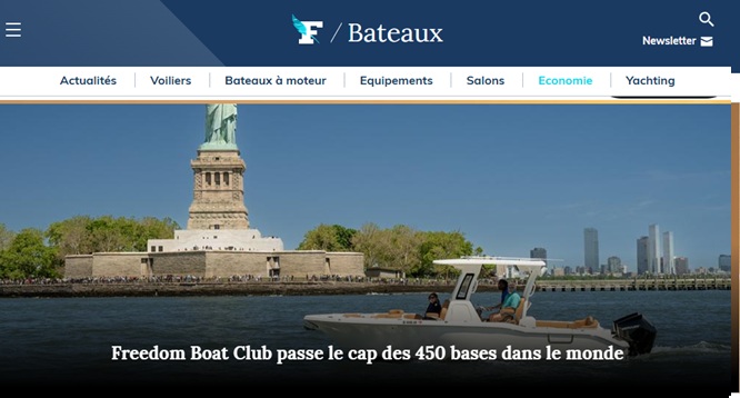 Figaro Nautisme Article sur Freedom Boat Club et son évolution