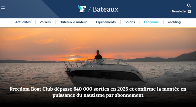 Article Freedom Boat Club par Figaro Nautisme