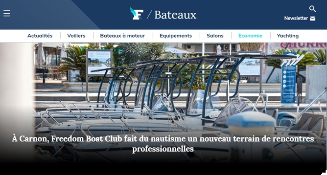 Figaro Nautisme Article sur Freedom Boat Club Carnon